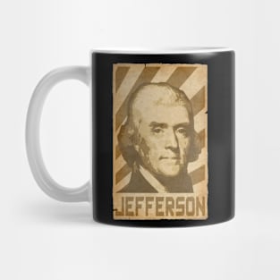 Thomas Jefferson Retro Propaganda Mug